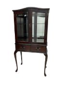 Late 20th century mahogany glazed display cabinet