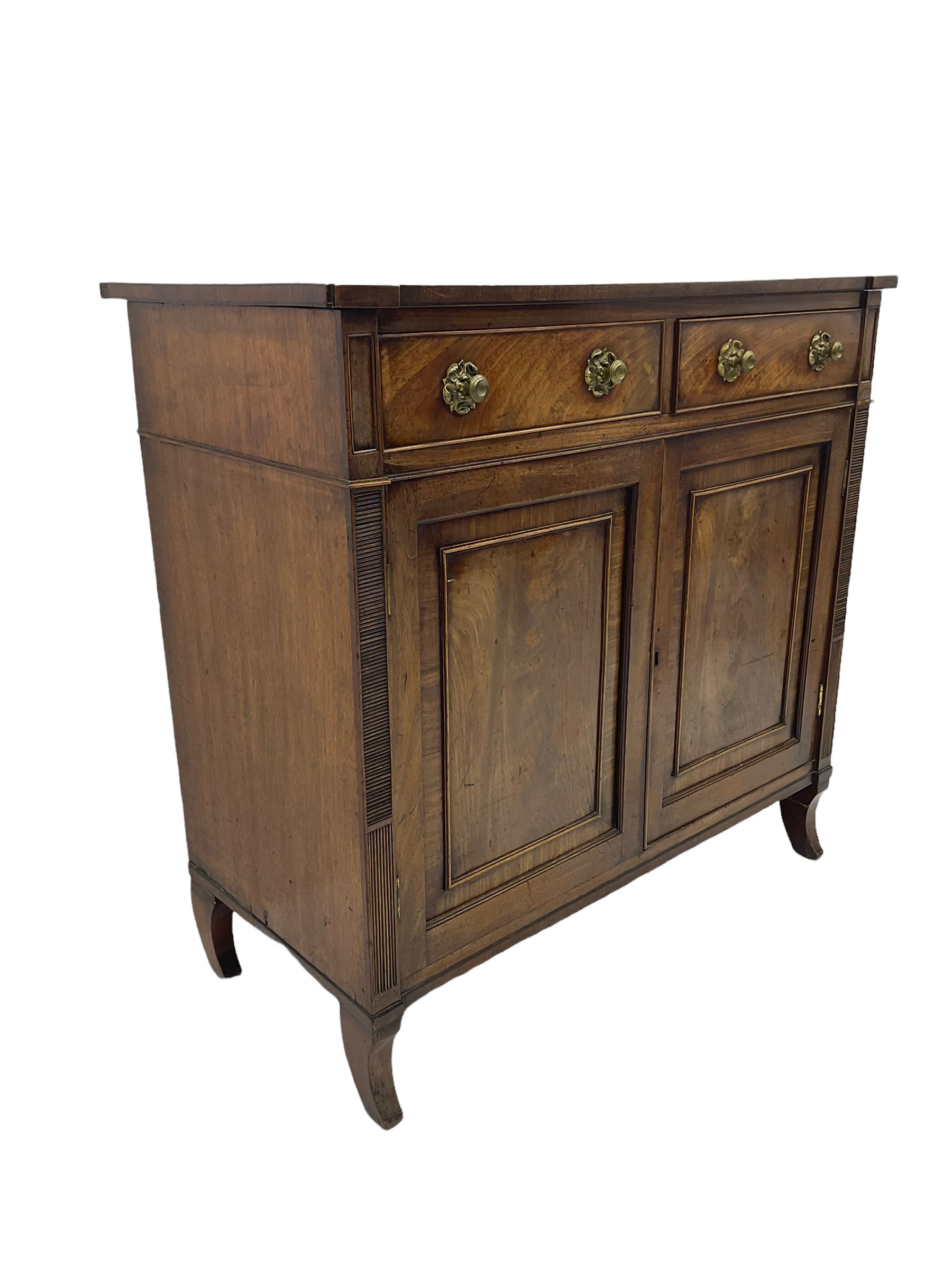 Regency period mahogany side cabinet - Image 6 of 10