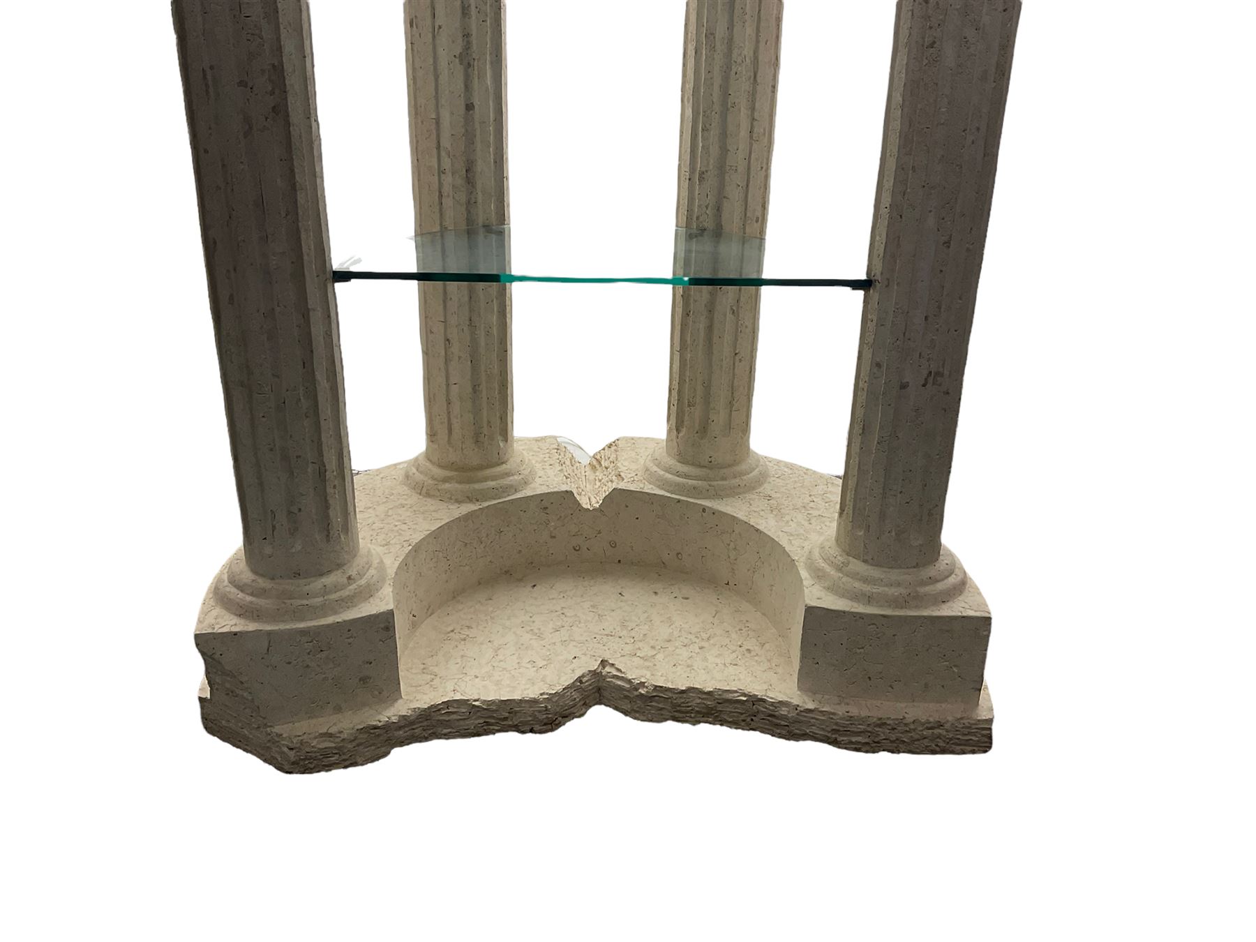 Cast architectural stone effect column display stand - Image 5 of 6
