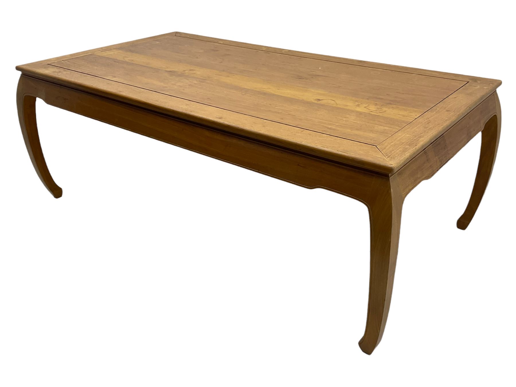 Oriental hardwood rectangular dining table - Image 14 of 22