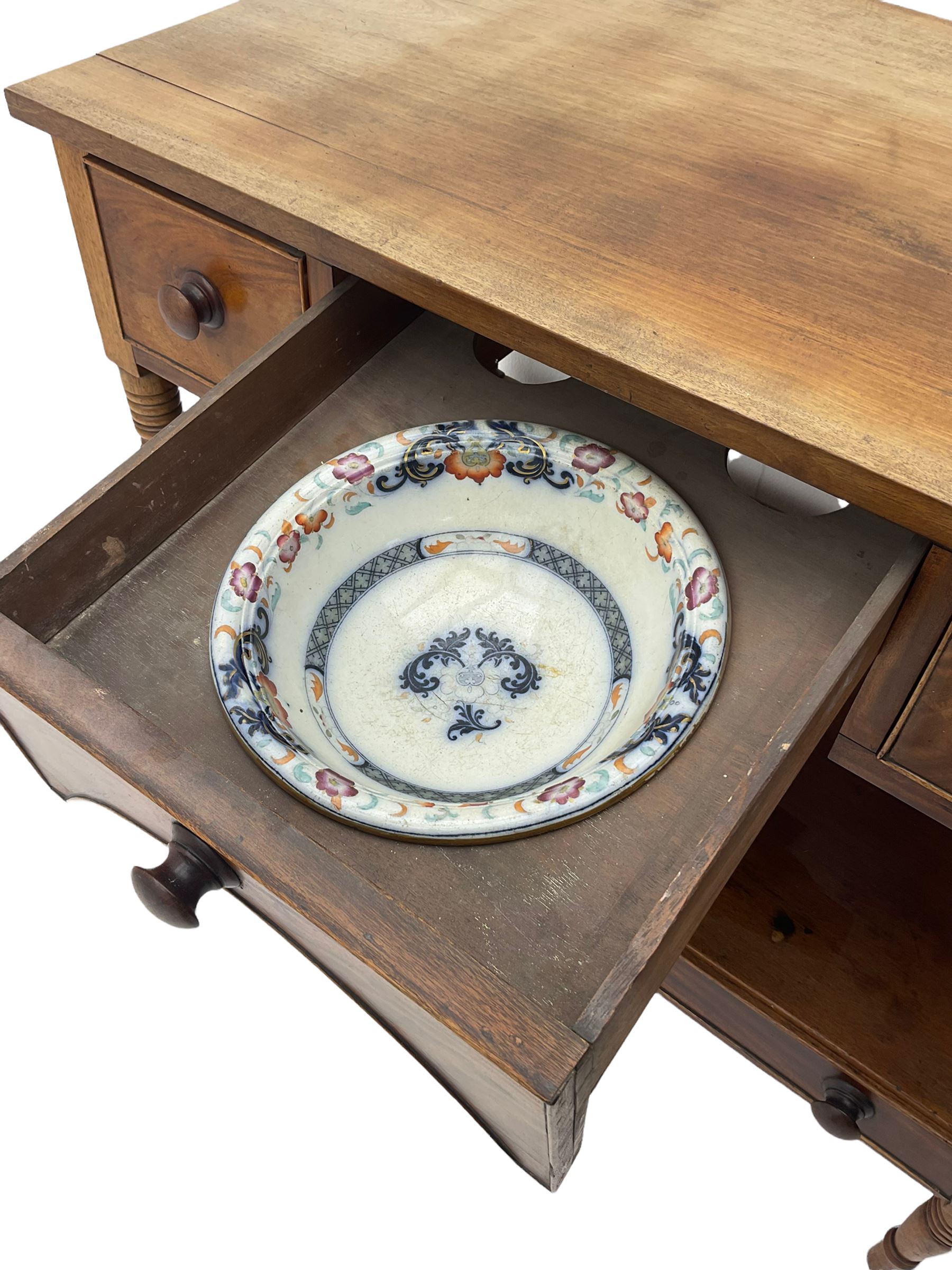 Early 19th century mahogany two tier washstand - Image 8 of 8