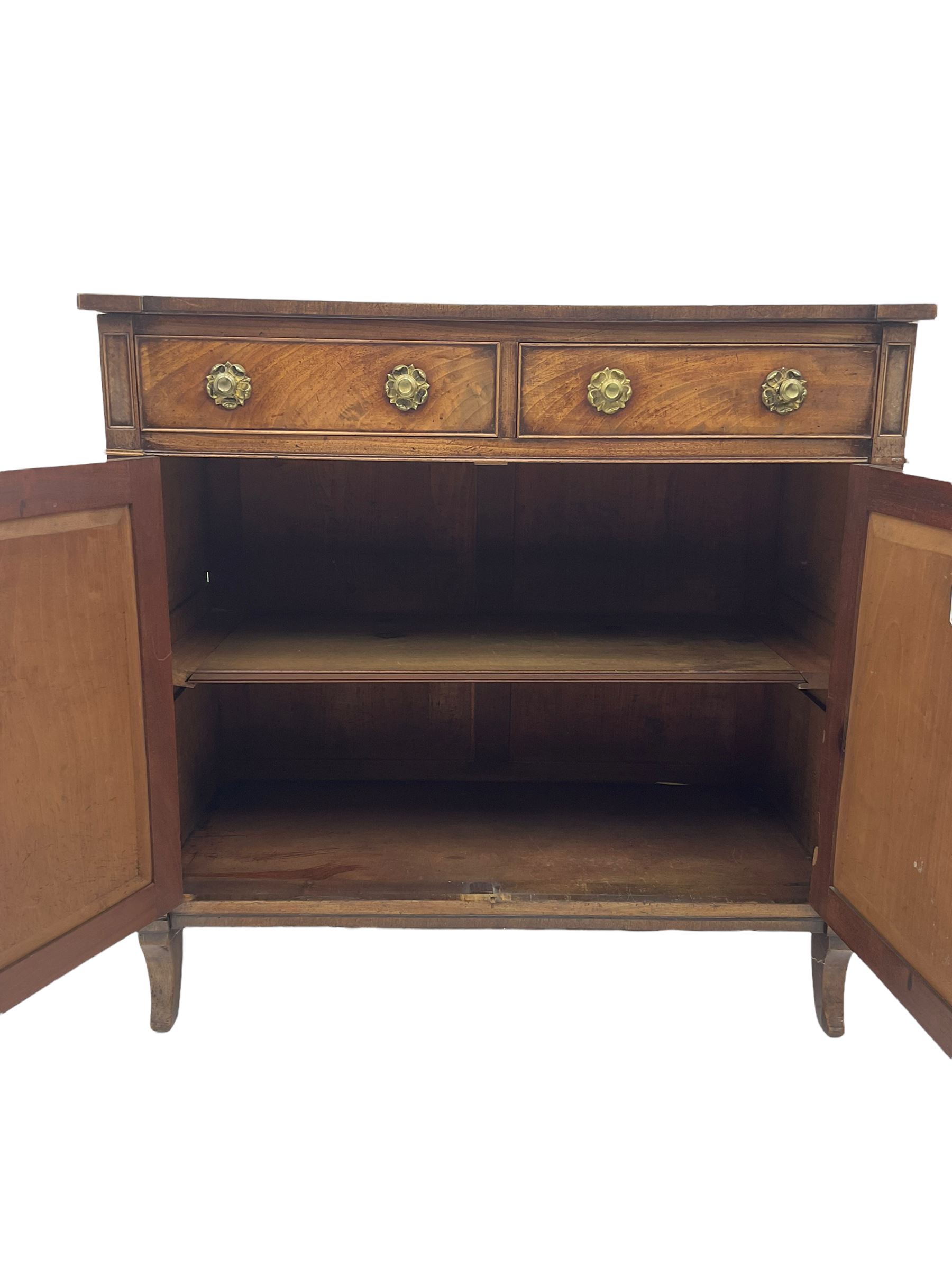 Regency period mahogany side cabinet - Image 9 of 10