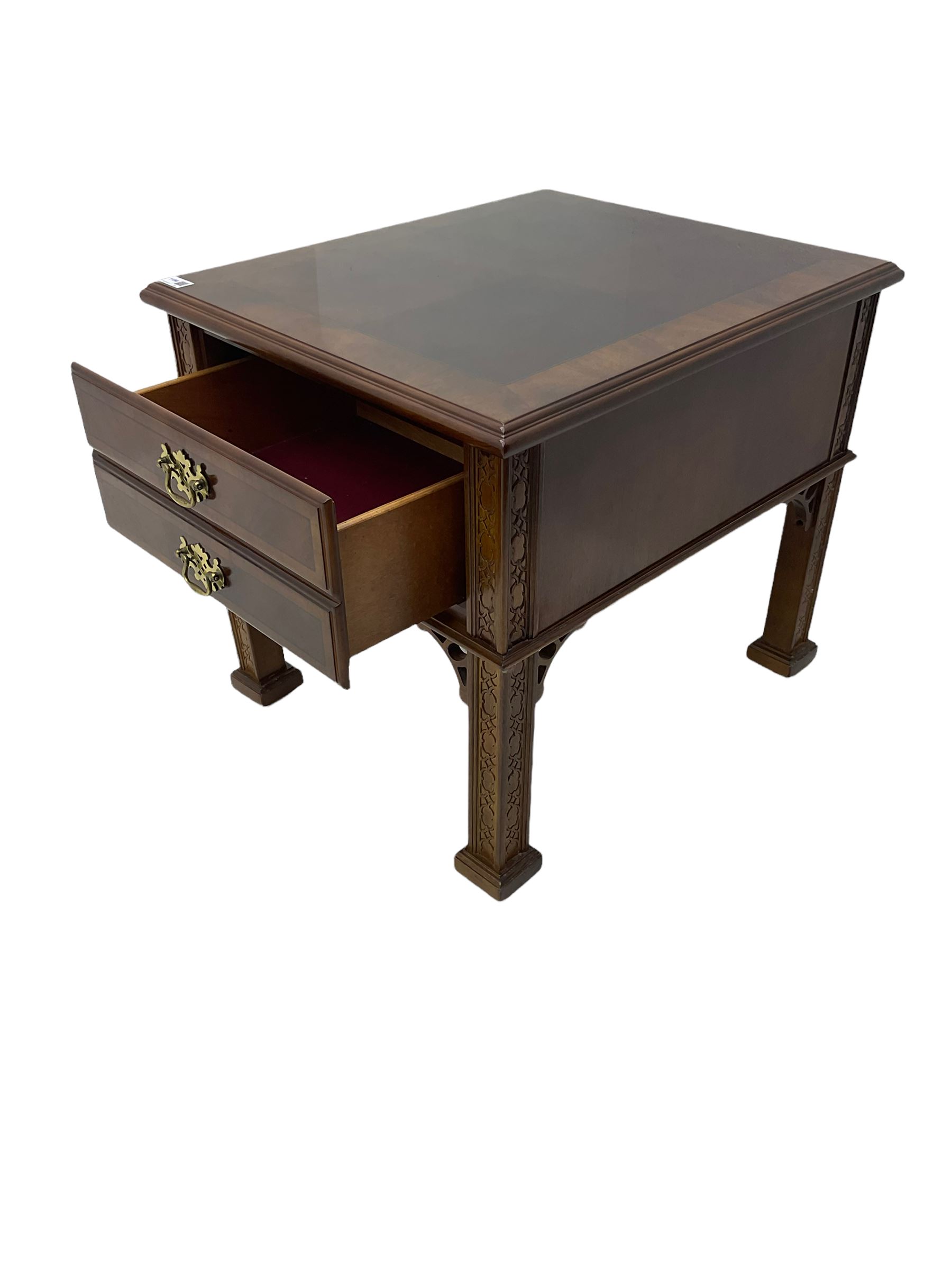 Georgian design mahogany lamp table - Image 6 of 6