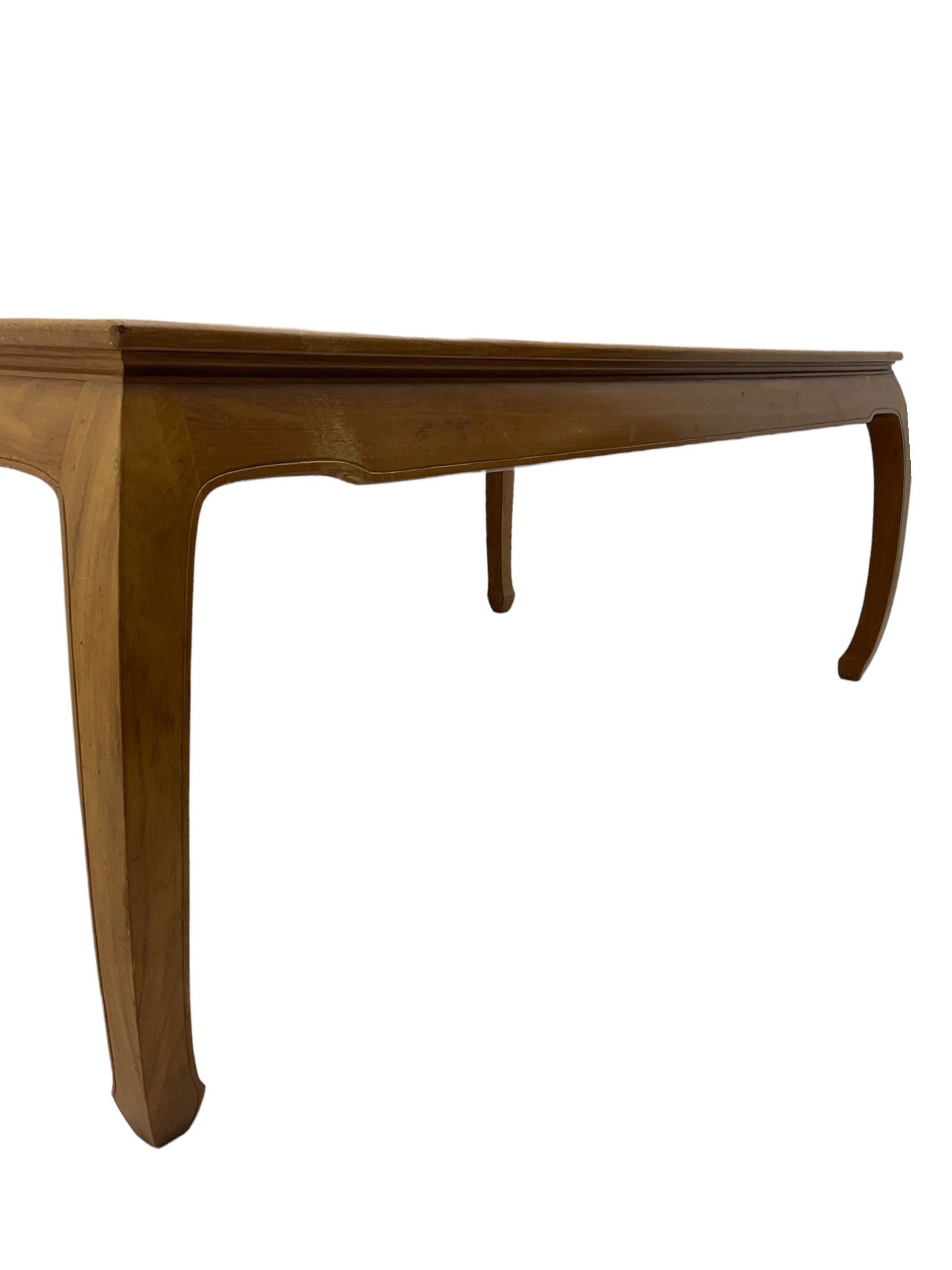 Oriental hardwood rectangular dining table - Image 19 of 22