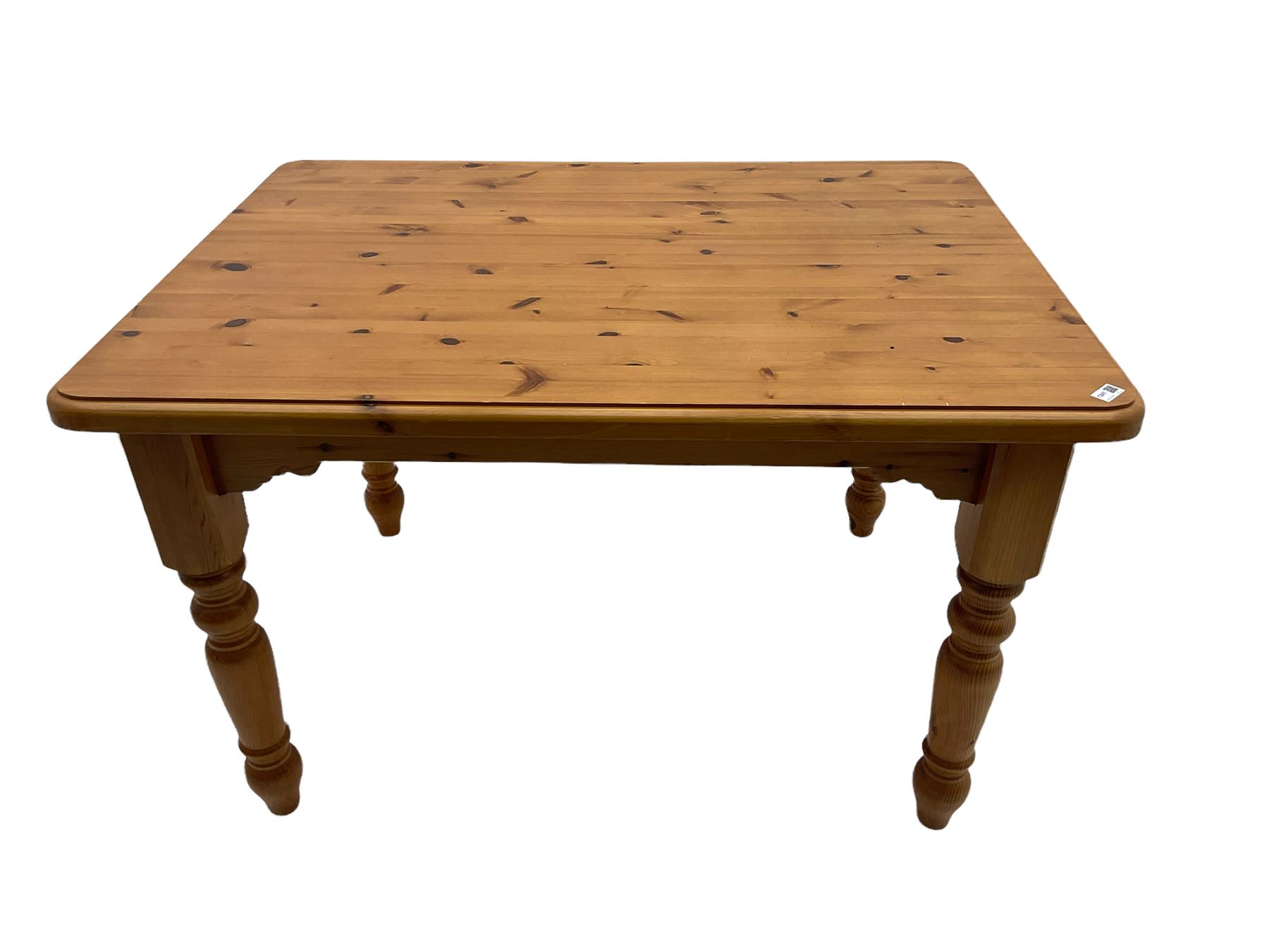 Rectangular pine dining table - Image 5 of 6