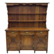 Late Victorian oak dresser