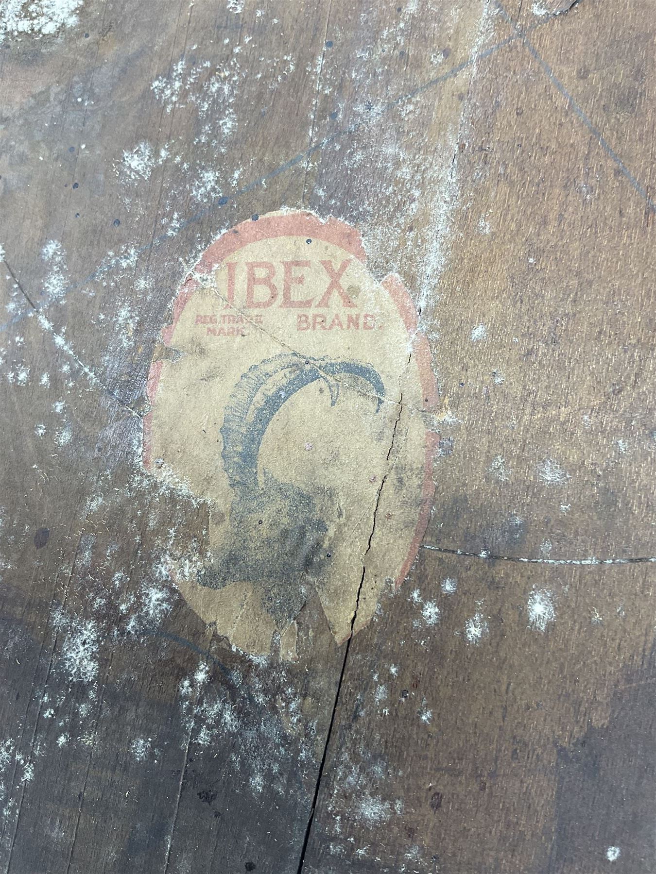 Late 19th century stained beech 'Penny' chair with "Ibex" label underneath - Image 7 of 7