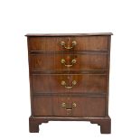 Small 19th century mahogany four drawer chest