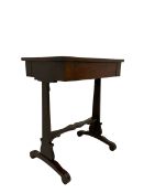 19th century mahogany work table