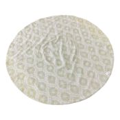 Circular spread rug or throw