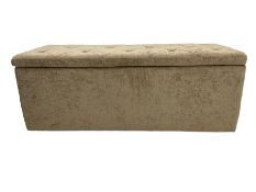 Storage ottoman with hinged lid