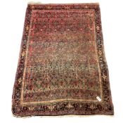 Persian Herati red ground rug