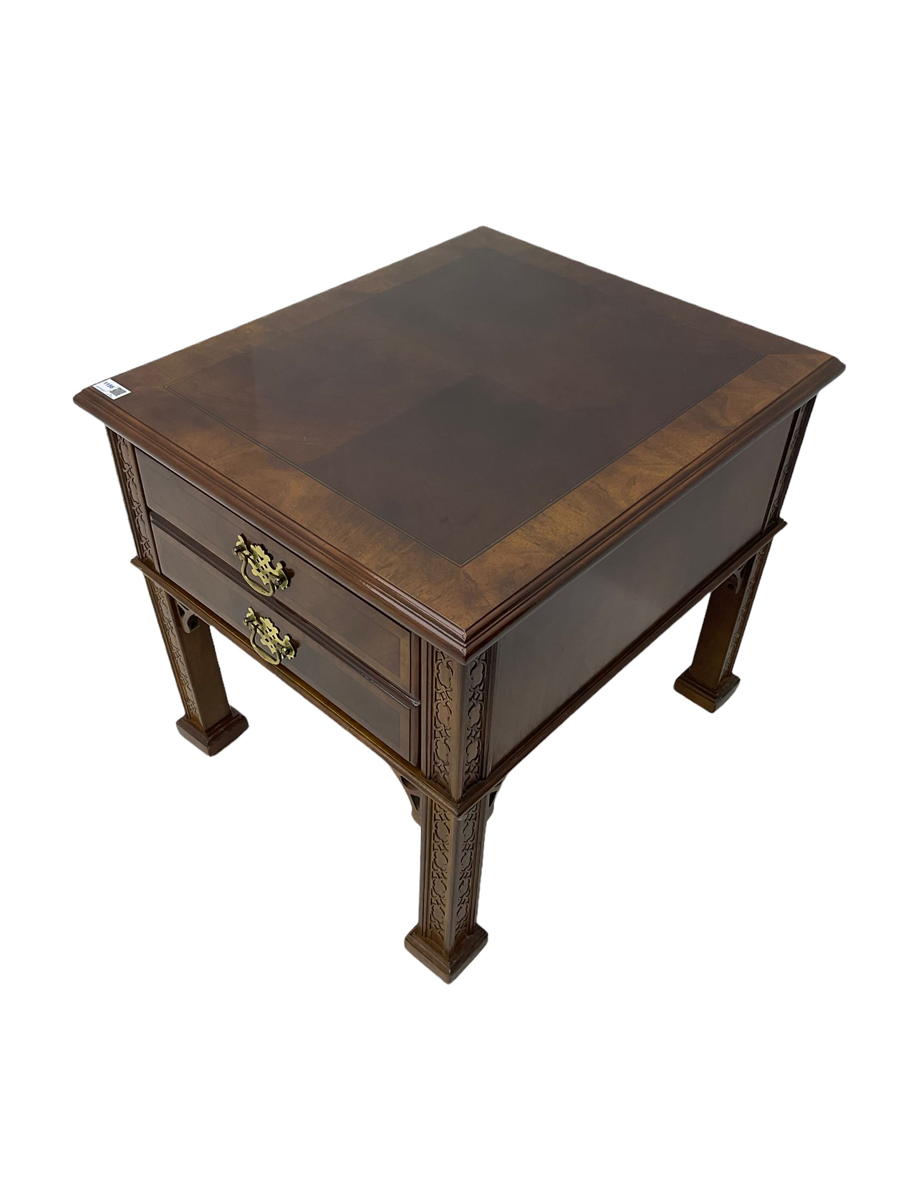Georgian design mahogany lamp table - Image 4 of 6