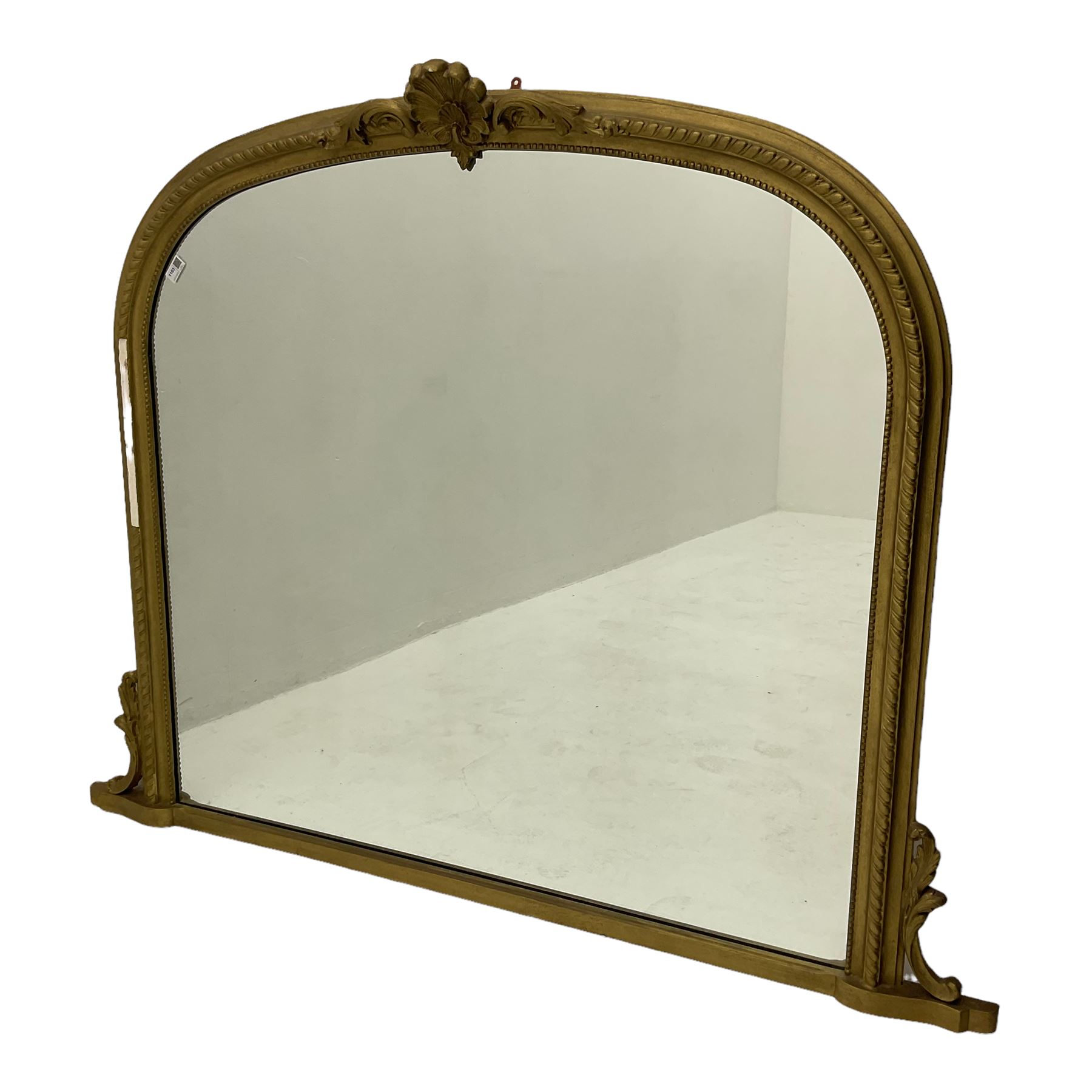 Late 20th century gilt overmantle mirror