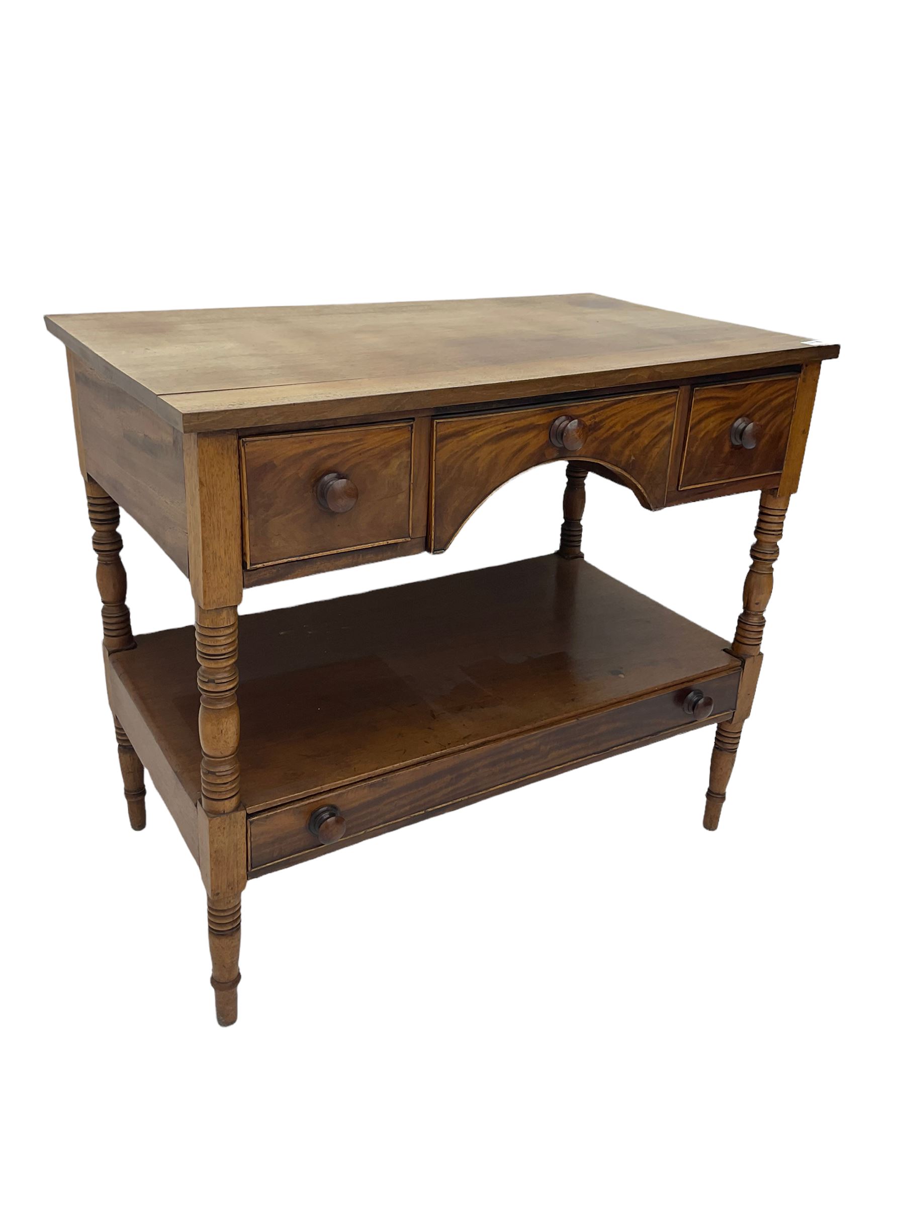 Early 19th century mahogany two tier washstand - Image 5 of 8