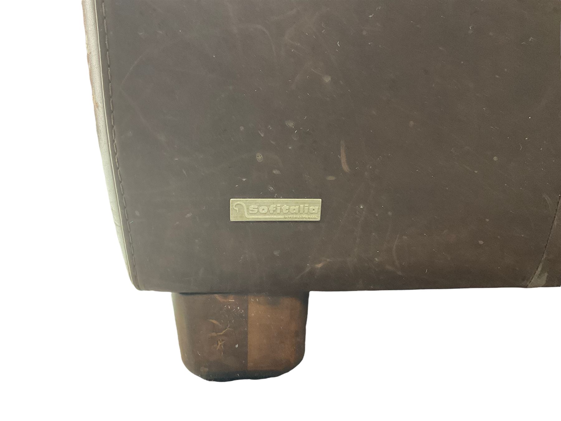 Sofitalia - corner sofa upholstered in tan waxed leather - Image 2 of 6