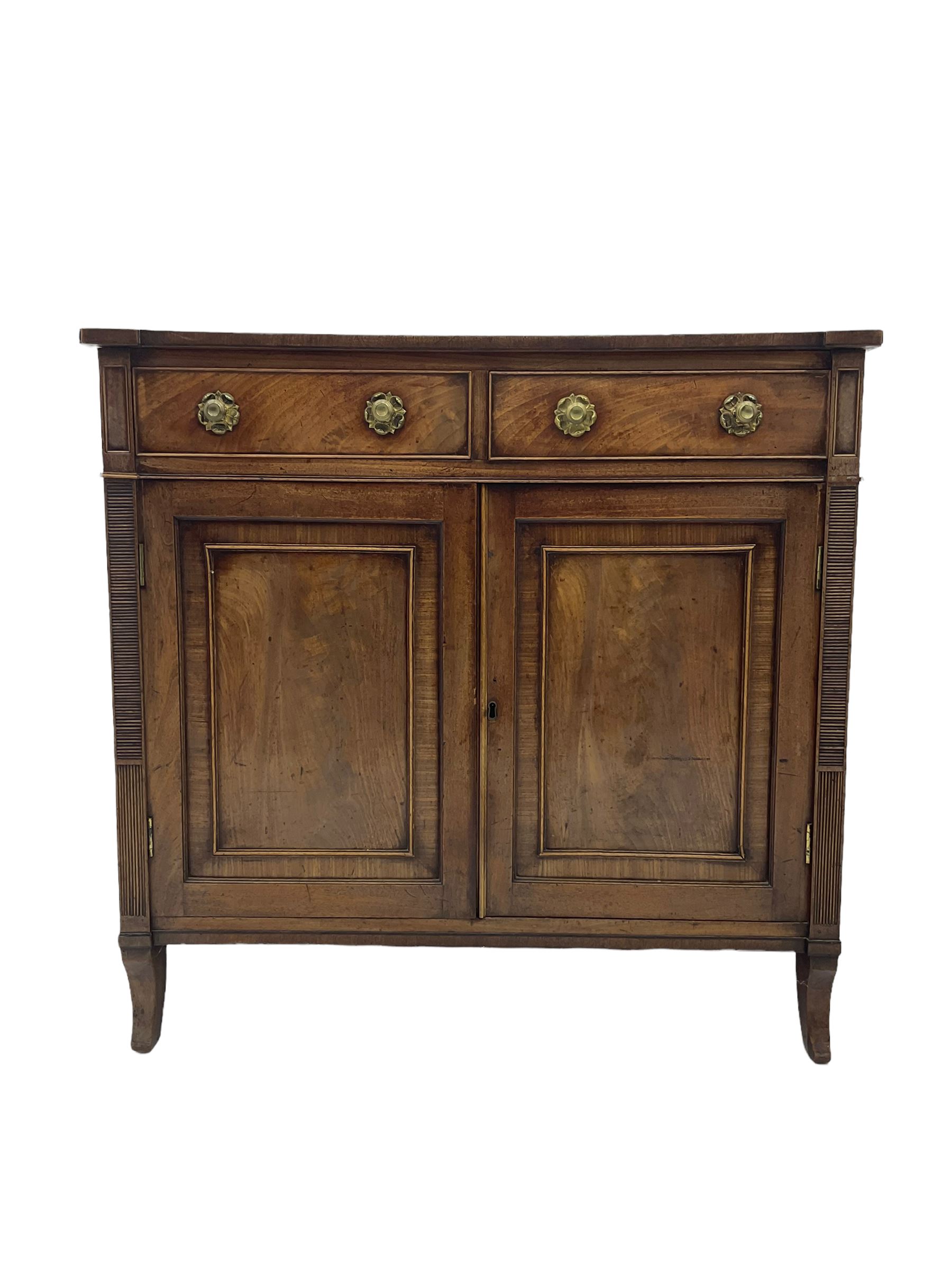 Regency period mahogany side cabinet