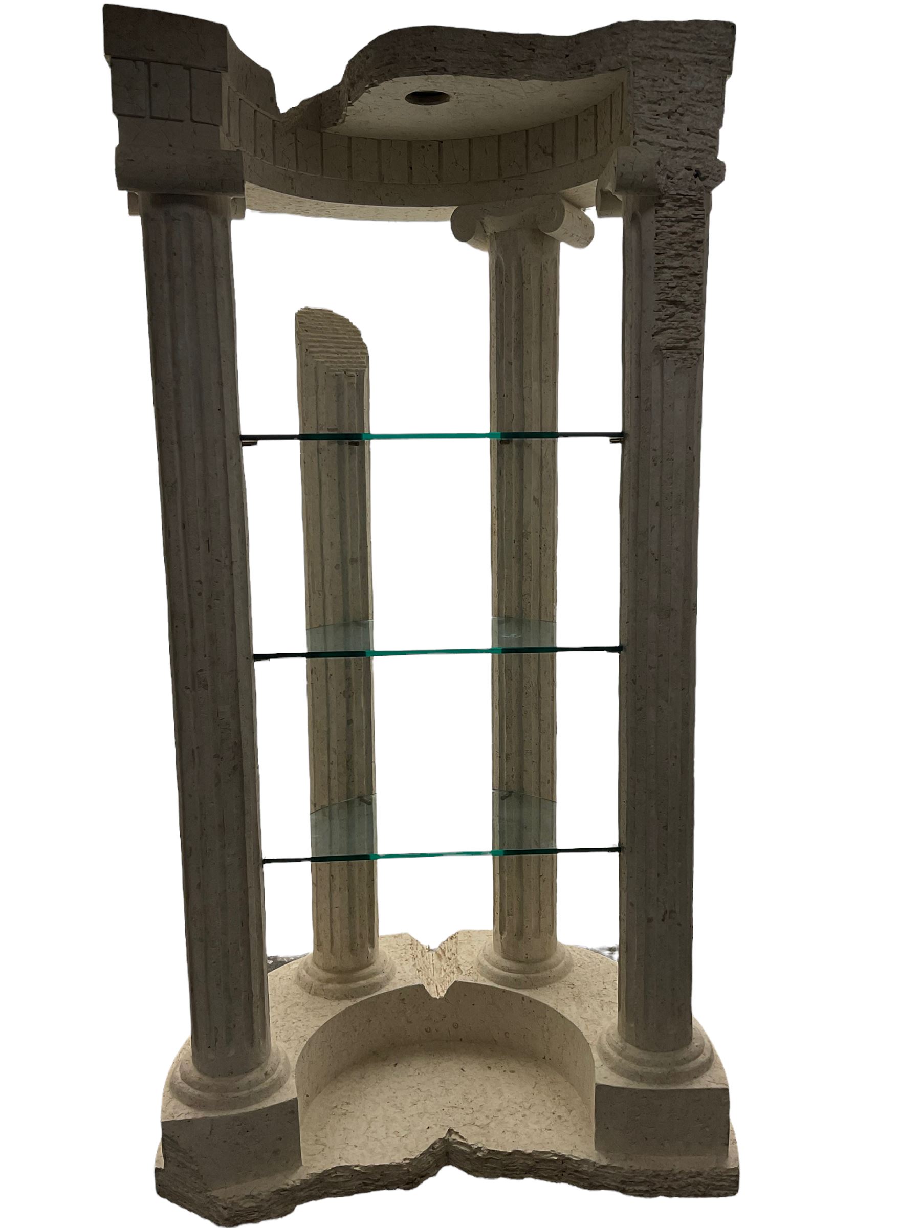 Cast architectural stone effect column display stand - Image 4 of 6