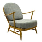 Ercol - 1960s '203' beech easy armchair