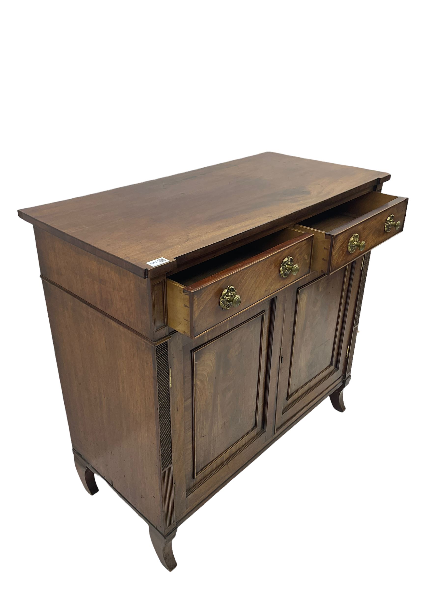 Regency period mahogany side cabinet - Image 8 of 10