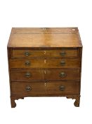 Georgian oak bureau