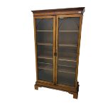 Georgian design mahogany bookcase display cabinet