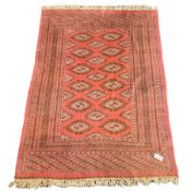 Persian pink ground Bokhara style rug