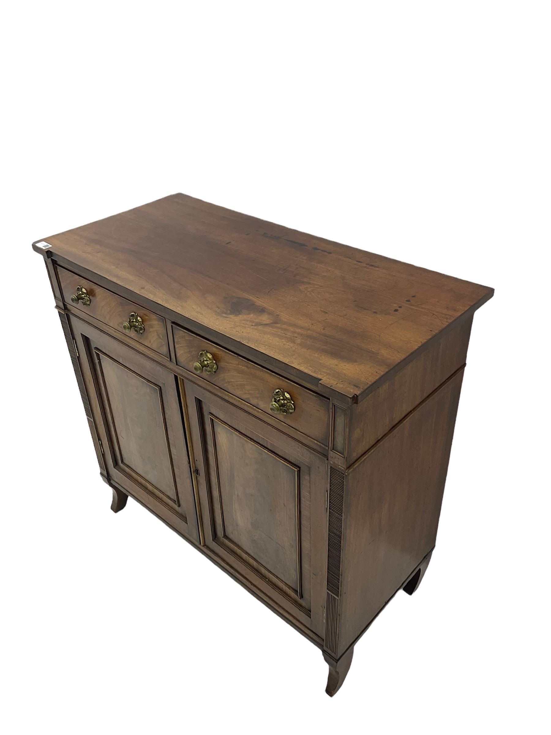 Regency period mahogany side cabinet - Image 5 of 10