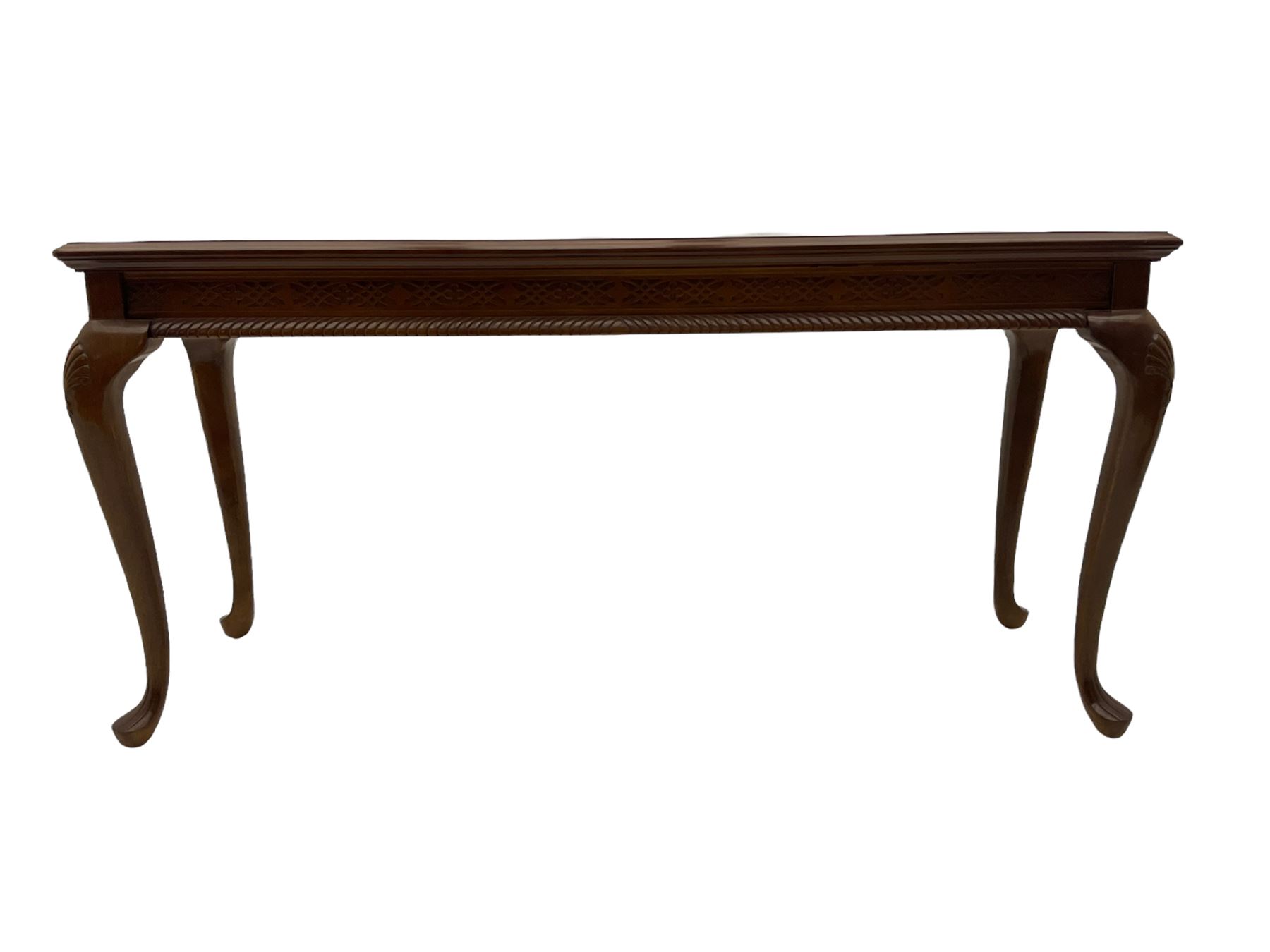 Georgian design mahogany console table
