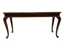 Georgian design mahogany console table