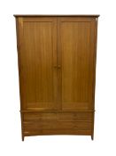 Light oak double wardrobe