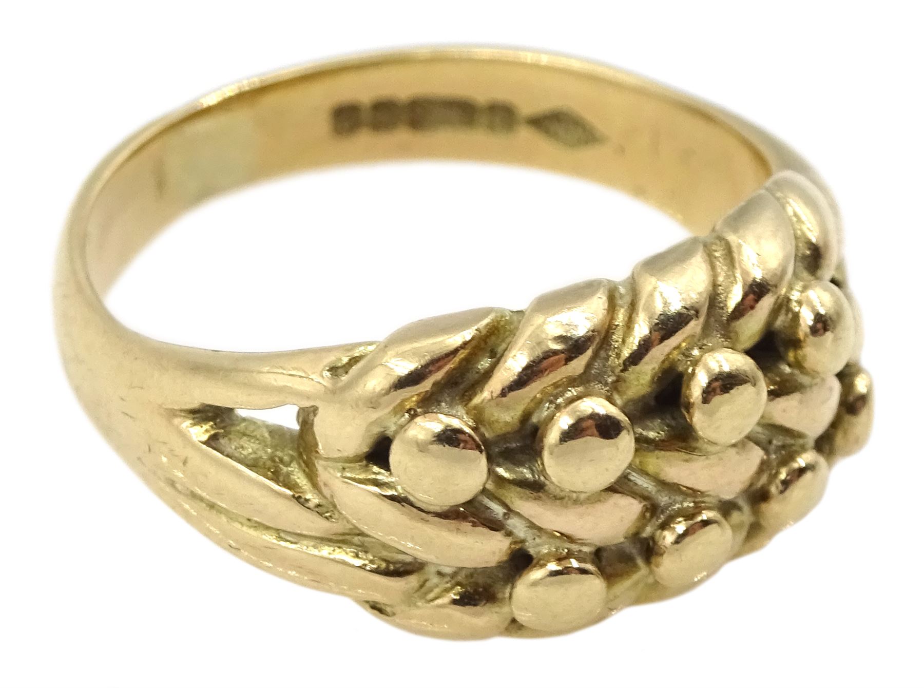 9ct gold keeper ring - Image 3 of 4