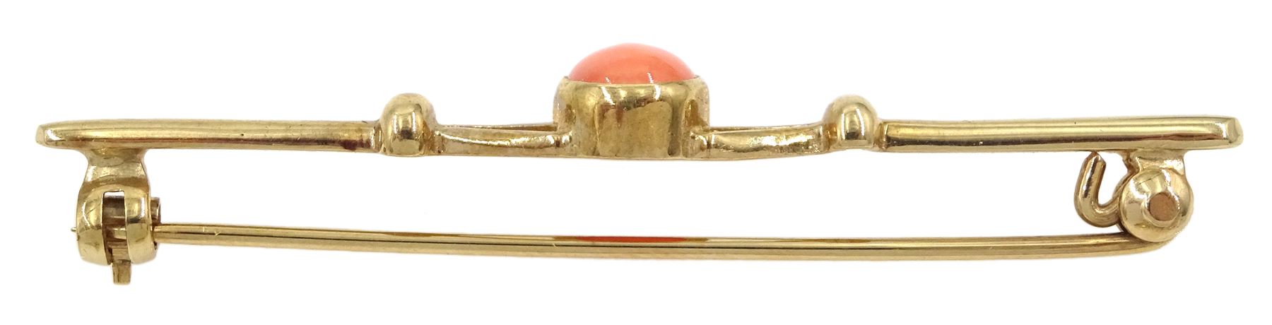 Gold single stone opal ring - Image 2 of 4