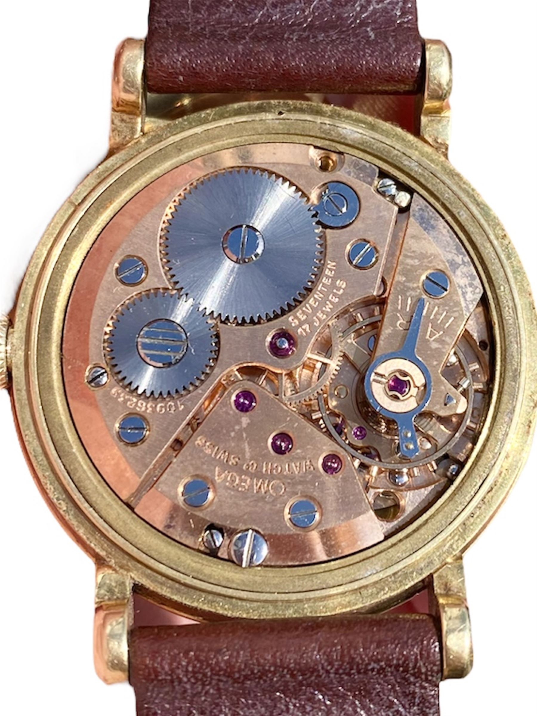 Omega Cosmic Moonphase triple calendar gentleman's 18ct gold manual wind wristwatch - Image 3 of 5