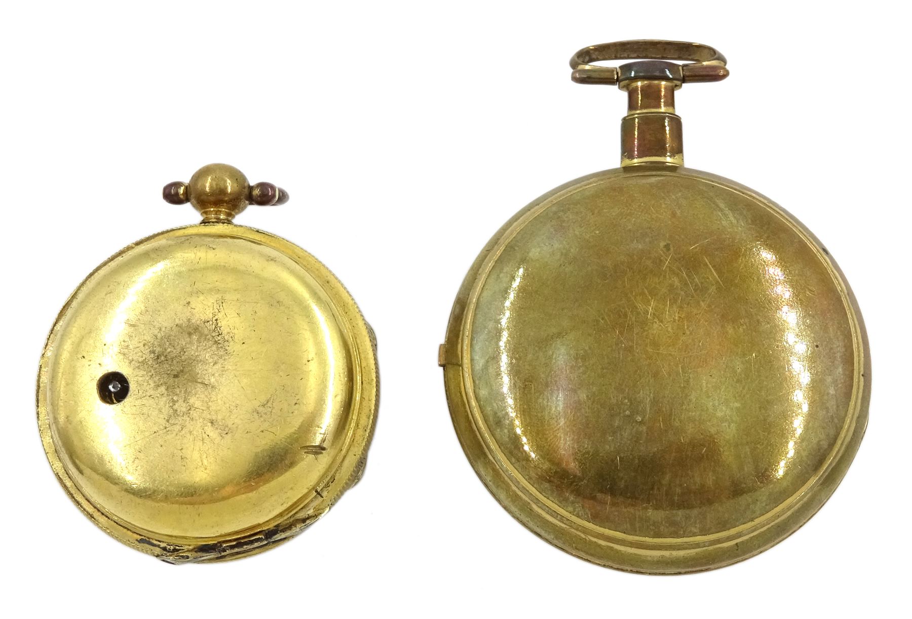 George III gilt verge fusee pocket watch by William Brown - Image 2 of 6