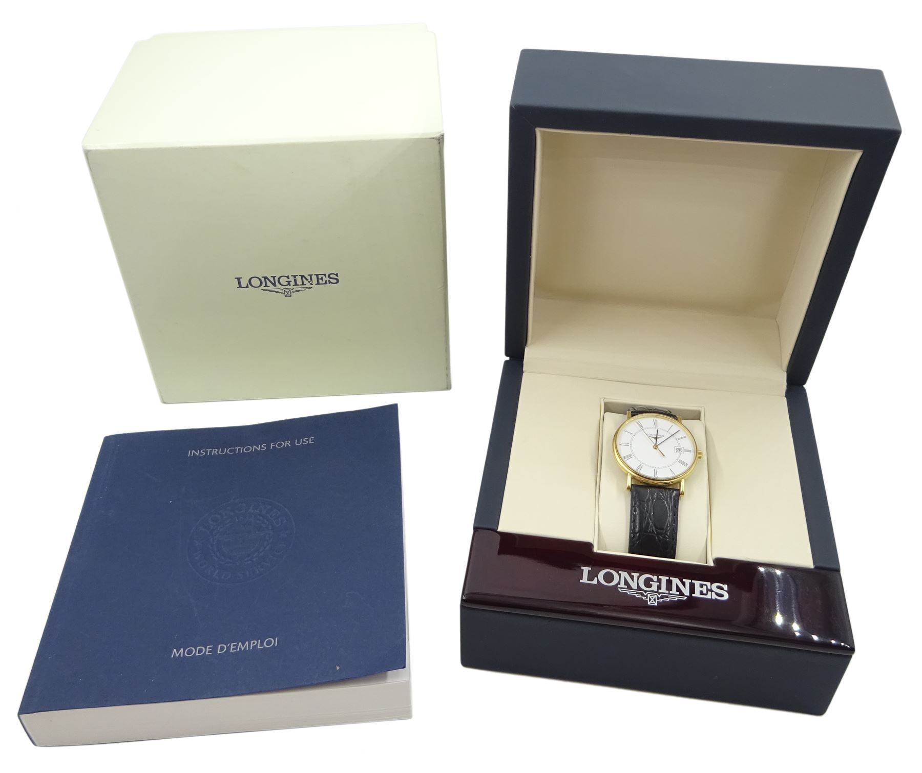 Longines Présence gentleman's 18ct gold quartz wristwatch - Image 2 of 3