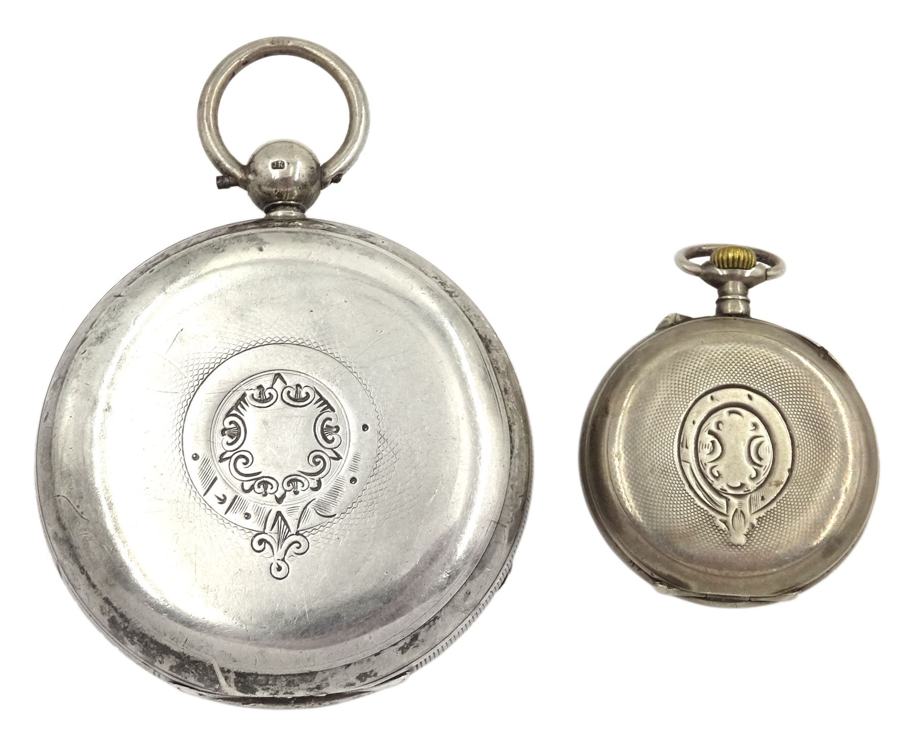 Silver open face keyless lever pocket watch by William Kirby - Image 2 of 2