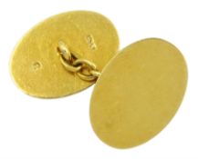 18ct gold single cufflink