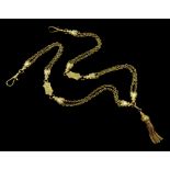 9ct gold Albertina style necklace