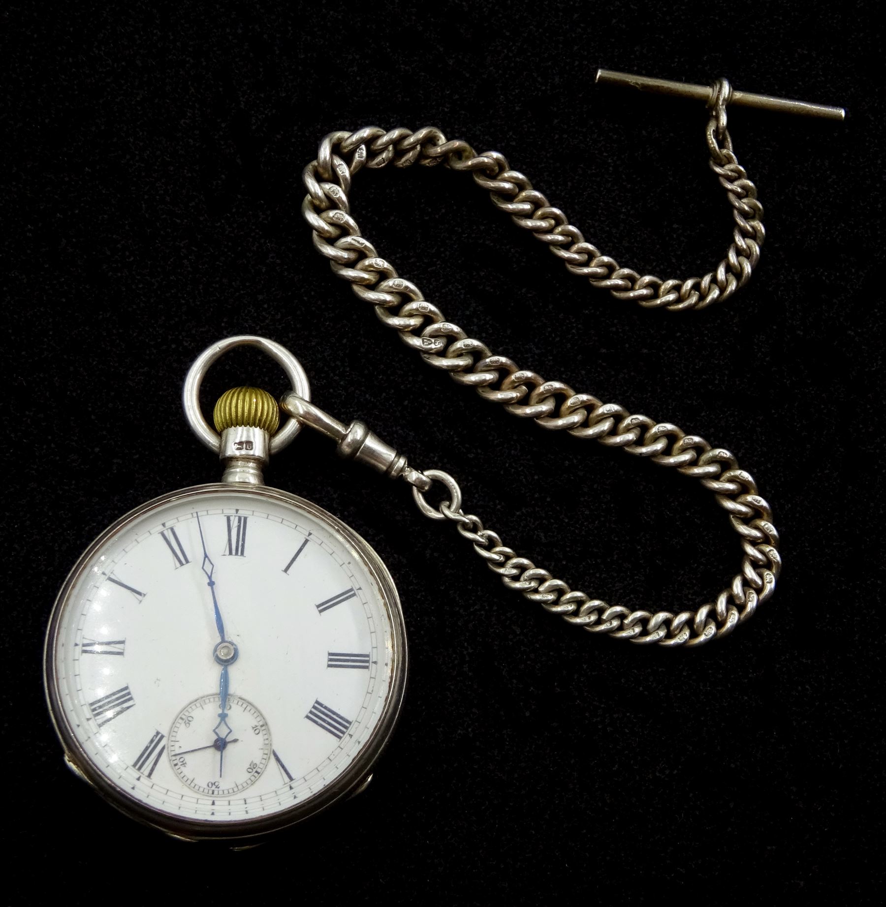 19th century silver open face keyless 'Riverside' pocket watch by American Watch Co - Image 2 of 4