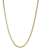 18ct gold belcher link necklace