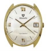 Nivada 18ct gold gentleman's 21 jewel automatic wristwatch