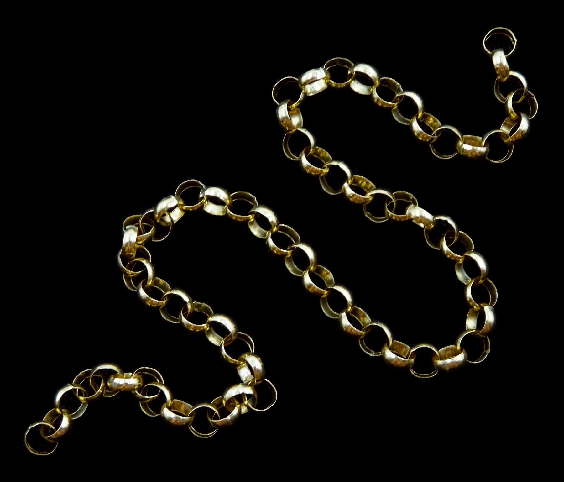 9ct gold belcher links