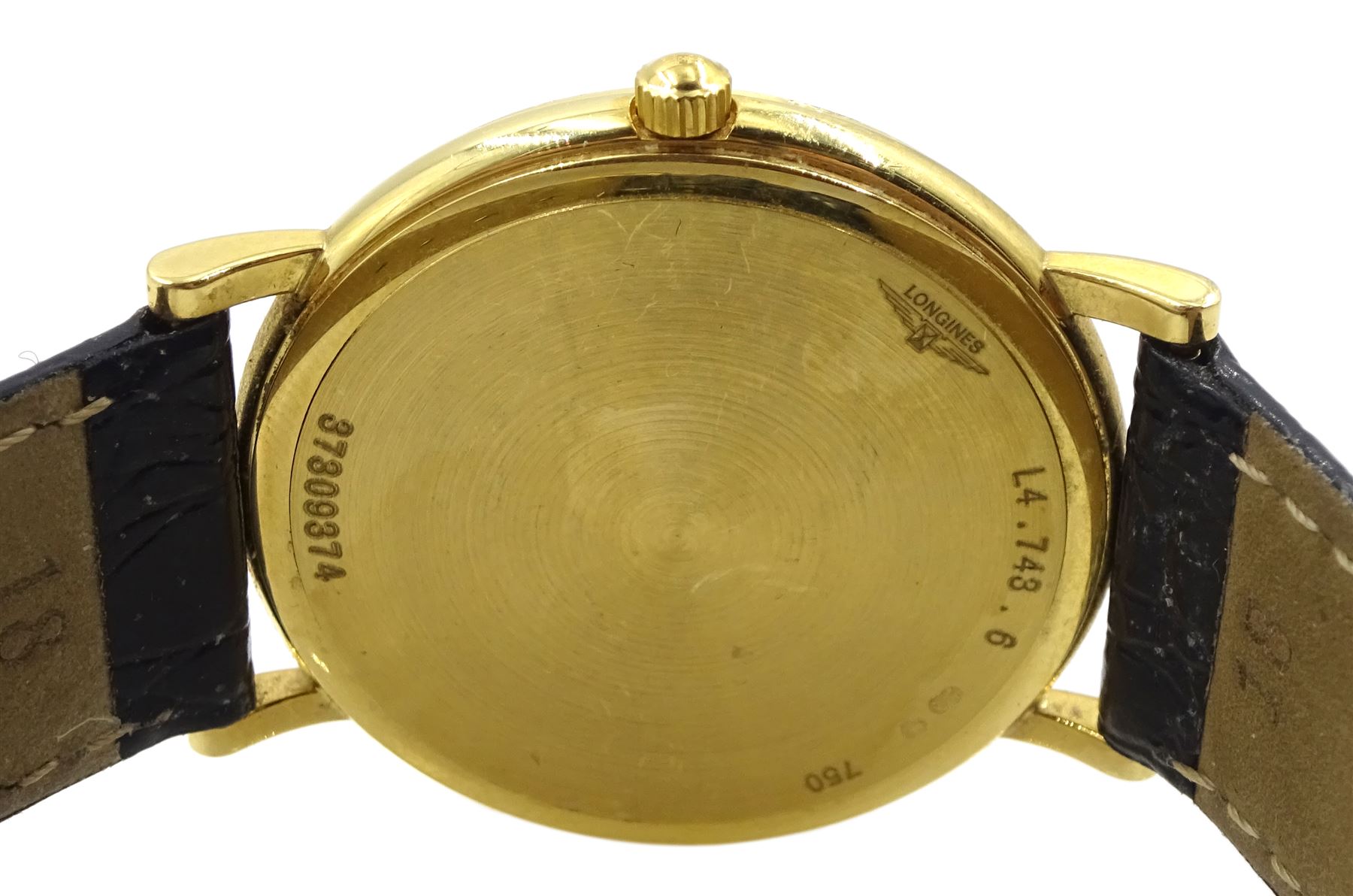 Longines Présence gentleman's 18ct gold quartz wristwatch - Image 3 of 3