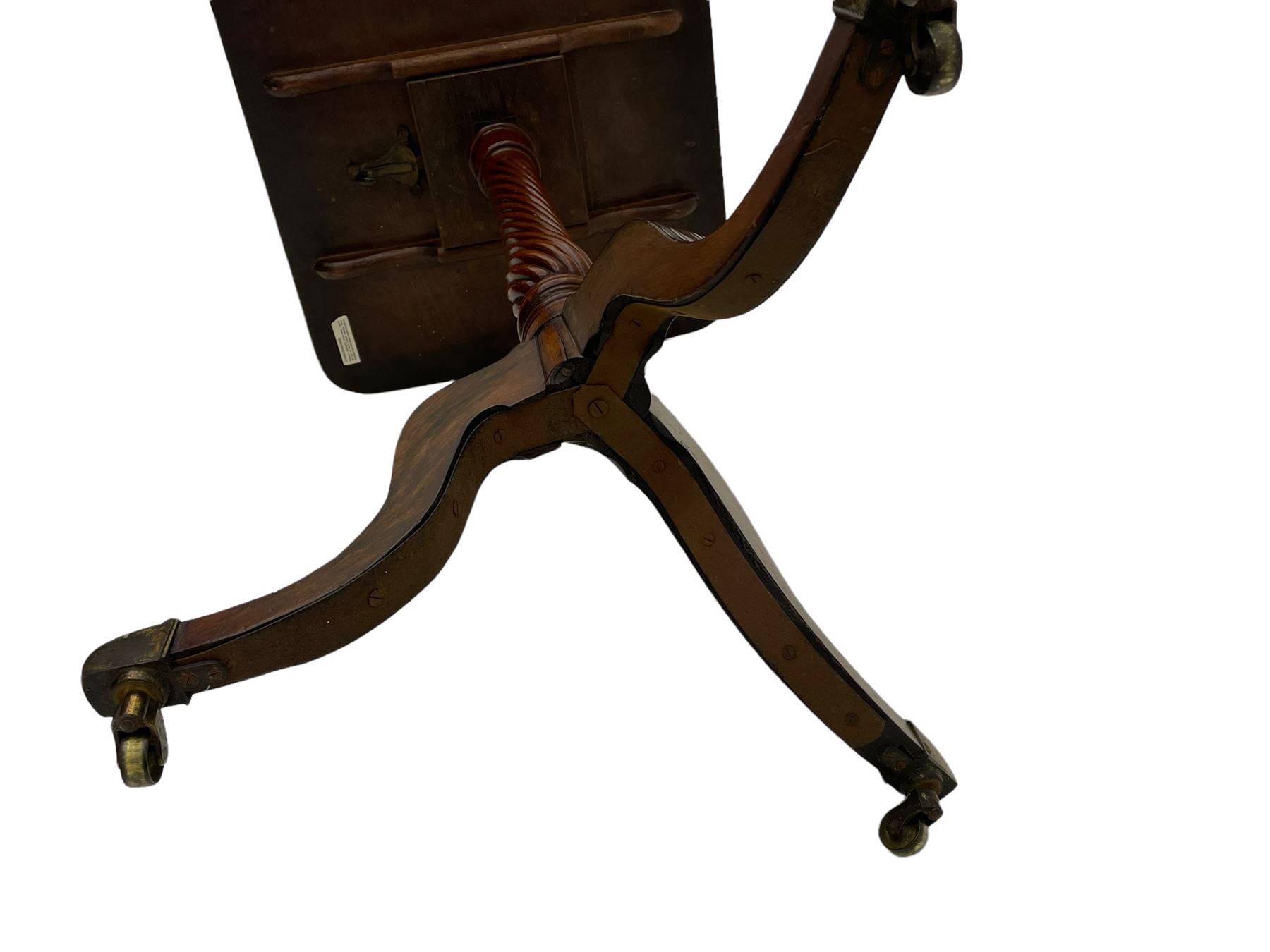 Regency mahogany tripod wine table - Image 5 of 10