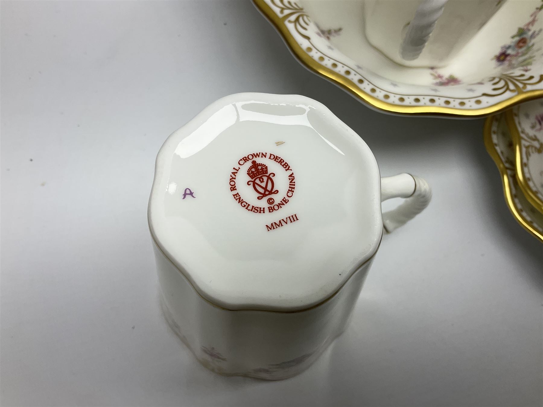 Modern Royal Crown Derby part tea and dinner service - Image 9 of 11
