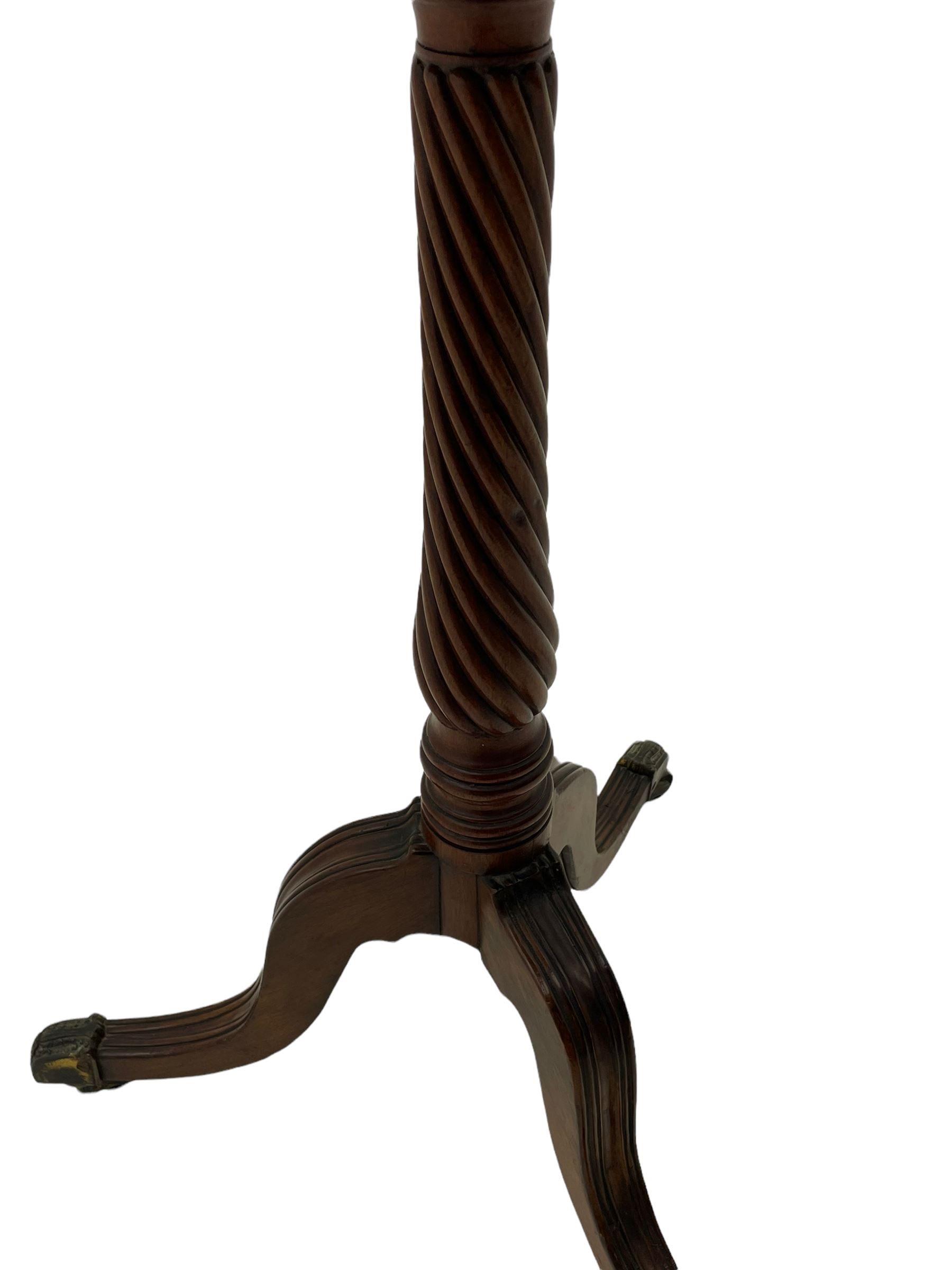 Regency mahogany tripod wine table - Image 8 of 10