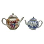 Two late 18th/early 19th century Chinese export teapots
