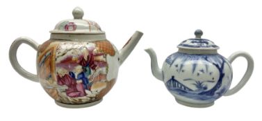 Two late 18th/early 19th century Chinese export teapots