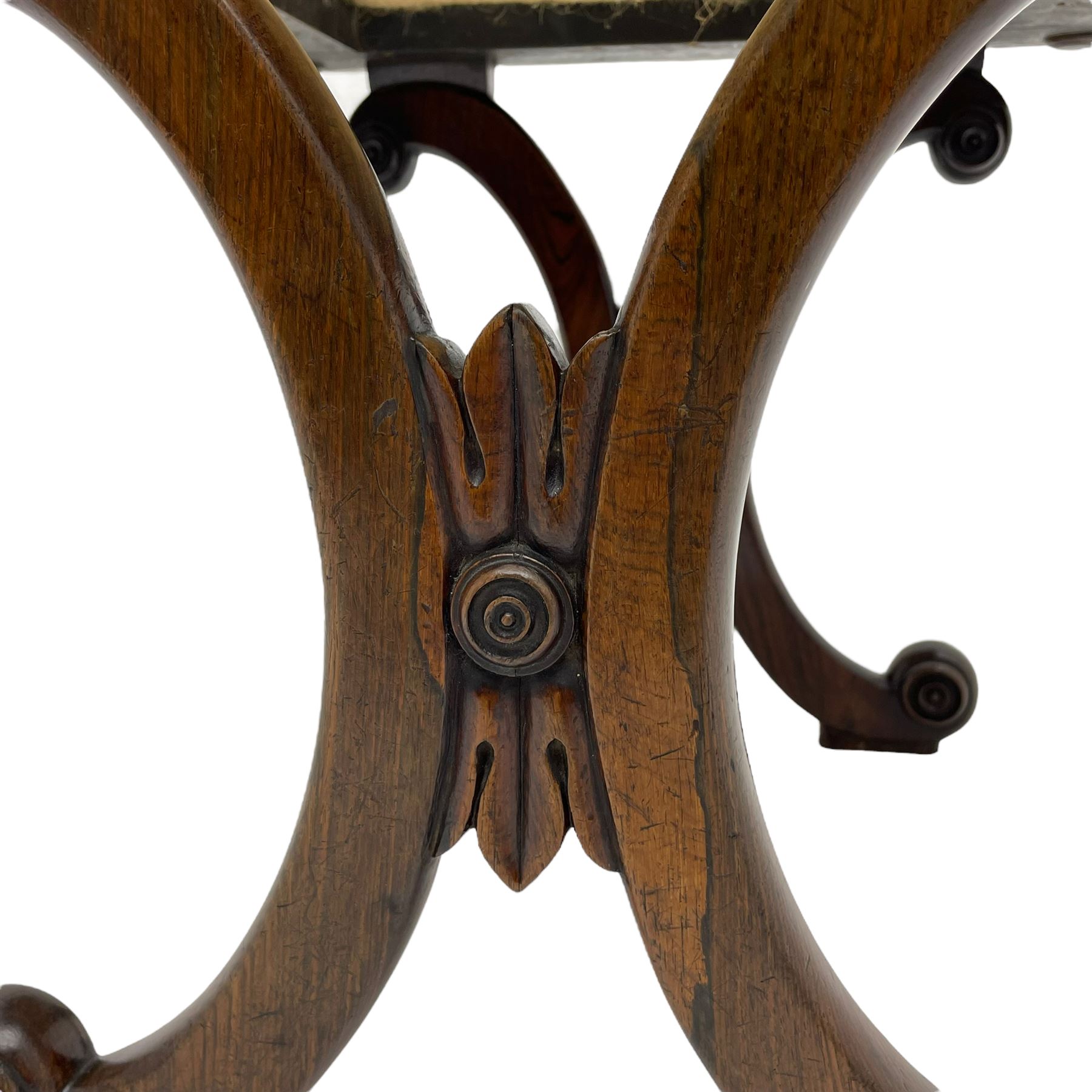 Regency rosewood stool - Image 5 of 6